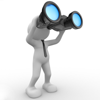 Person with Binoculars Icon