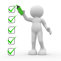 Person & Check Boxes Icon