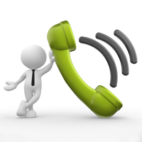 Person with Phone Icon